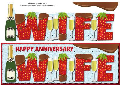 Bubbly, Strawberries & Chocolate Wife Large Dl