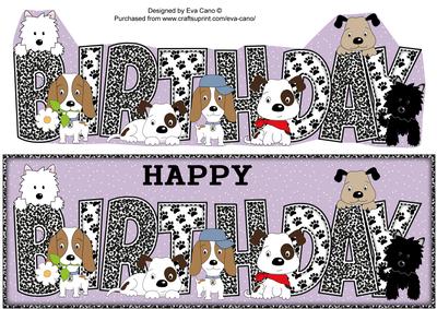 Patch, Kosmo and Jazz Birthday Large Dl