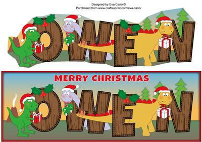 Christmas Dinosaurs Owen Large Dl