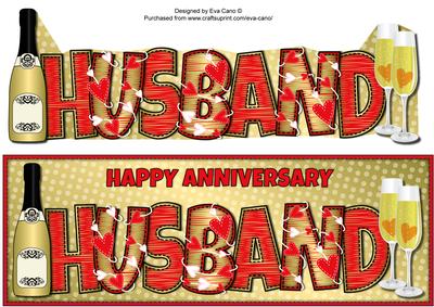 Hearts and Bubbly Husband Large Dl
