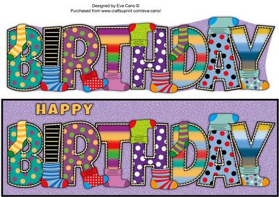 Socks Birthday Large Dl