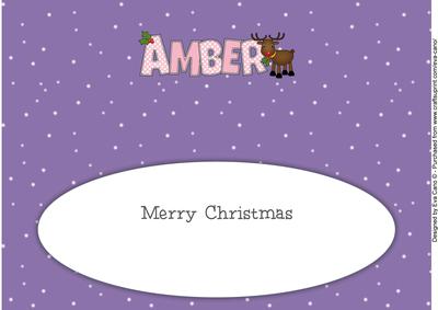 Rudolf the Red Nose Reindeer Amber Large Dl Insert