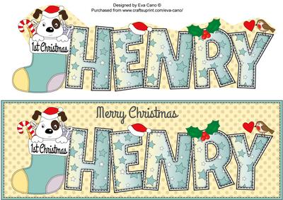 Patch 1st Xmas Henry Large Dl