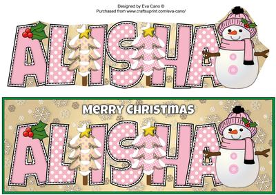 Cute Snowman Alisha Large Dl