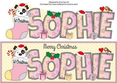 Patch 1st Xmas Sophie Large Dl