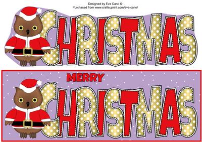 Christmas Owl Large Dl