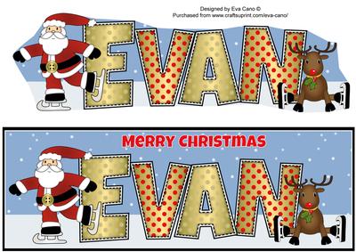 Santa & Rudolf Evan Large Dl