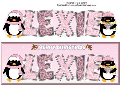 Christmas Penguins Lexie Large Dl