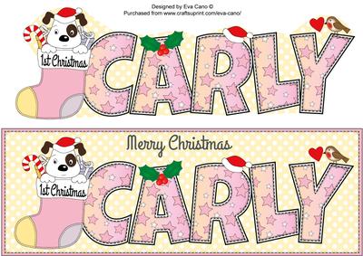Patch 1st Xmas Carly Large Dl