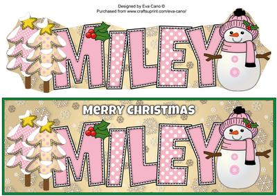 Cute Snowman Miley Large Dl