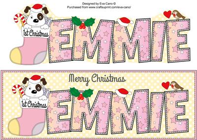 Patch 1st Xmas Emmie Large Dl