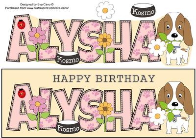 Kosmo the Dog Alysha Large Dl