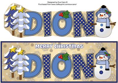 Cute Snowman Dion Large Dl