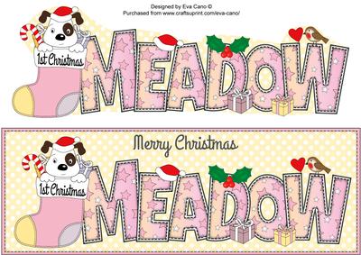 Patch 1st Xmas Meadow Large Dl