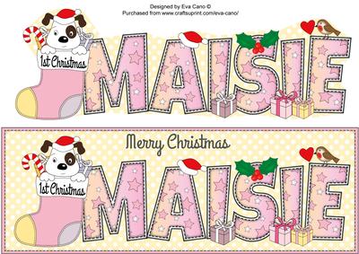 Patch 1st Xmas Maisie Large Dl