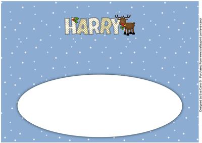Rudolf the Red Nose Reindeer Harry Large Dl Insert