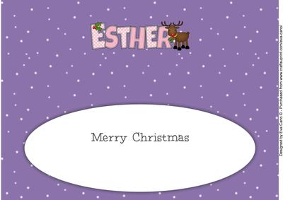 Rudolf the Red Nose Reindeer Esther Large Dl Insert