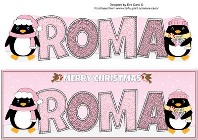 Christmas Penguins Roma Large Dl