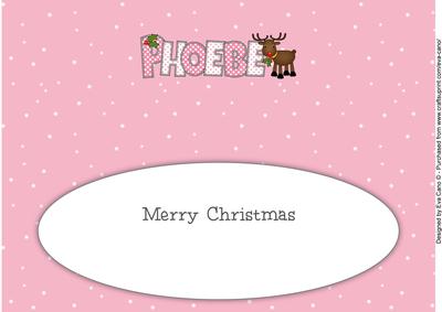 Rudolf the Red Nose Reindeer Phoebe Large Dl Insert