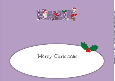 Christmas Fairies Maizie Large Dl Insert