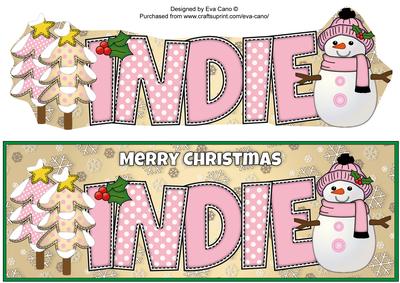 Cute Snowman Indie Large Dl