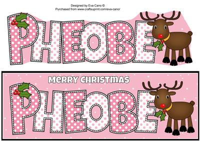 Rudolf the Red Nose Reindeer Pheobe Large Dl