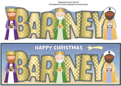 3 Wise Men Barney Large Dl