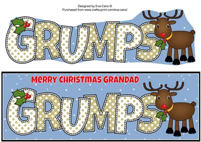 Rudolf the Red Nose Reindeer Grumps Large Dl