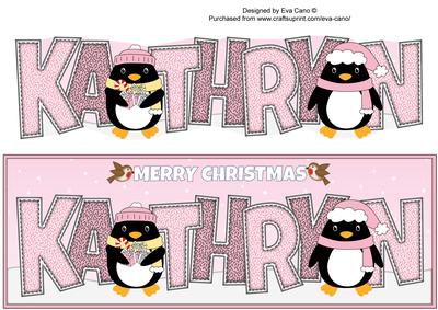 Christmas Penguins Kathryn Large Dl