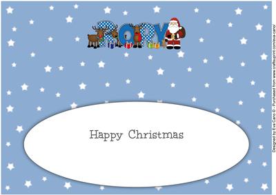 Santa and His Reindeers Rory Large Dl Insert