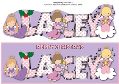 Christmas Angels Lacey Large Dl