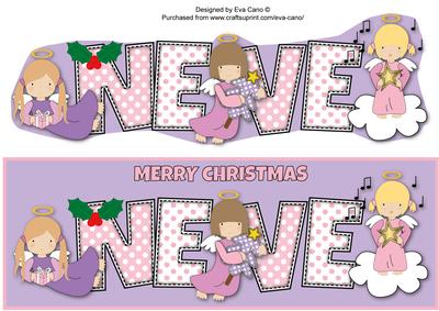 Christmas Angels Neve Large Dl