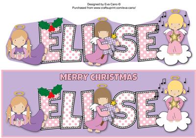Christmas Angels Elise Large Dl