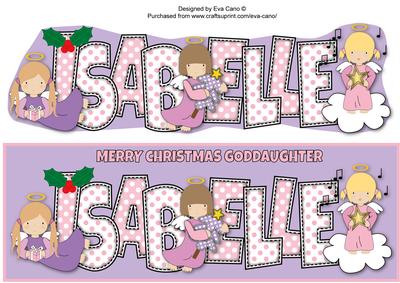 Christmas Angels Goddaughter Isabelle Large Dl