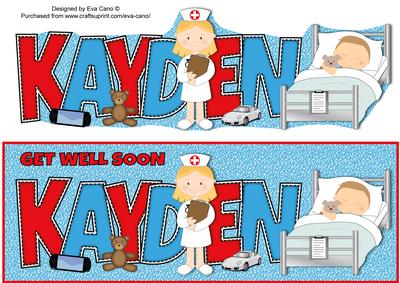 Get Well Soon Kayden Large Dl
