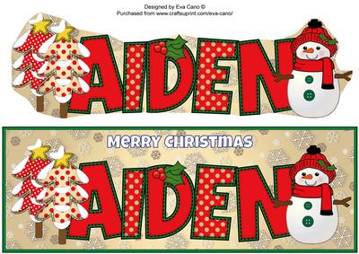 Cute Snowman Aiden Large Dl
