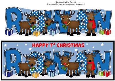 Rudolf and Friends 1st Xmas Rowan Large Dl