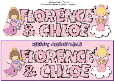 Christmas Angels Florence & Chloe Large Dl