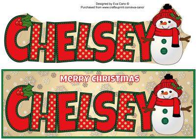 Cute Snowman Chelsey Large Dl