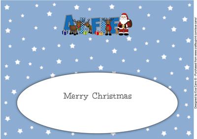 Santa and His Reindeers Alfie Large Dl Insert