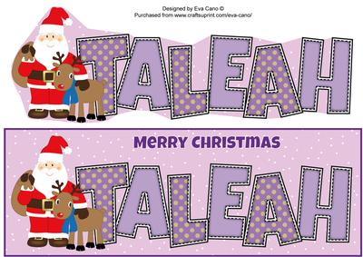 Santa with Rudolf Taleah Large Dl