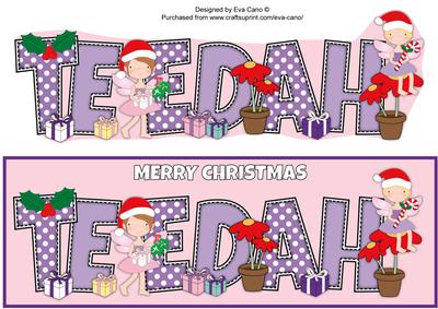 Christmas Fairies Teedah Large Dl
