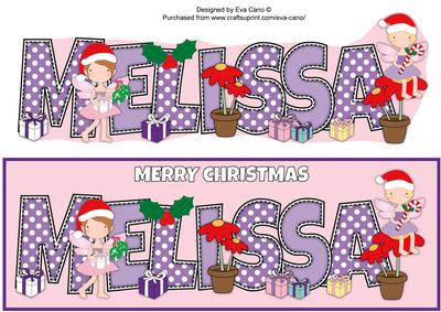 Christmas Fairies Melissa Large Dl