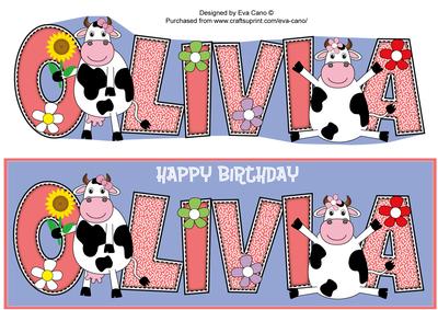 Mad Cows Olivia Large Dl