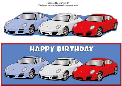 Birthday Porsches Large Dl