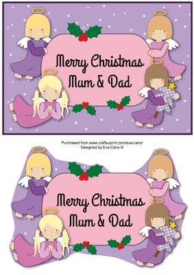 Little Christmas Angels for Mum & Dad