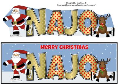 Santa & Rudolf Najo Large Dl
