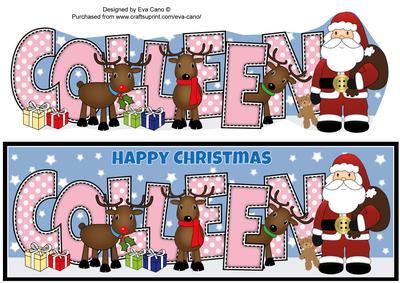 Santa and His Reindeers Colleen Large Dl