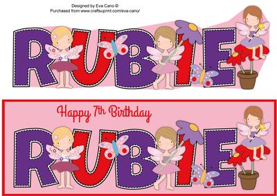 Little Fairies Rubie 7th Large Dl