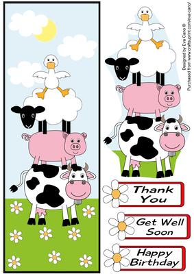 Farm Animal Frolics Large Dl
